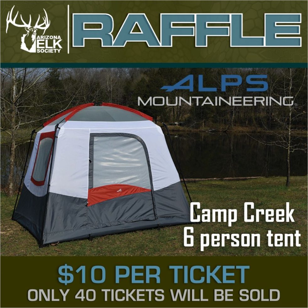 Alps Mountaineering Camp Creek 6 Tent Raffle | AES Raffles