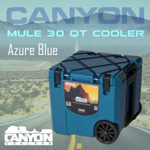 Canyon Adventure Series Mule 30Qt Cooler Azure Blue Raffle
