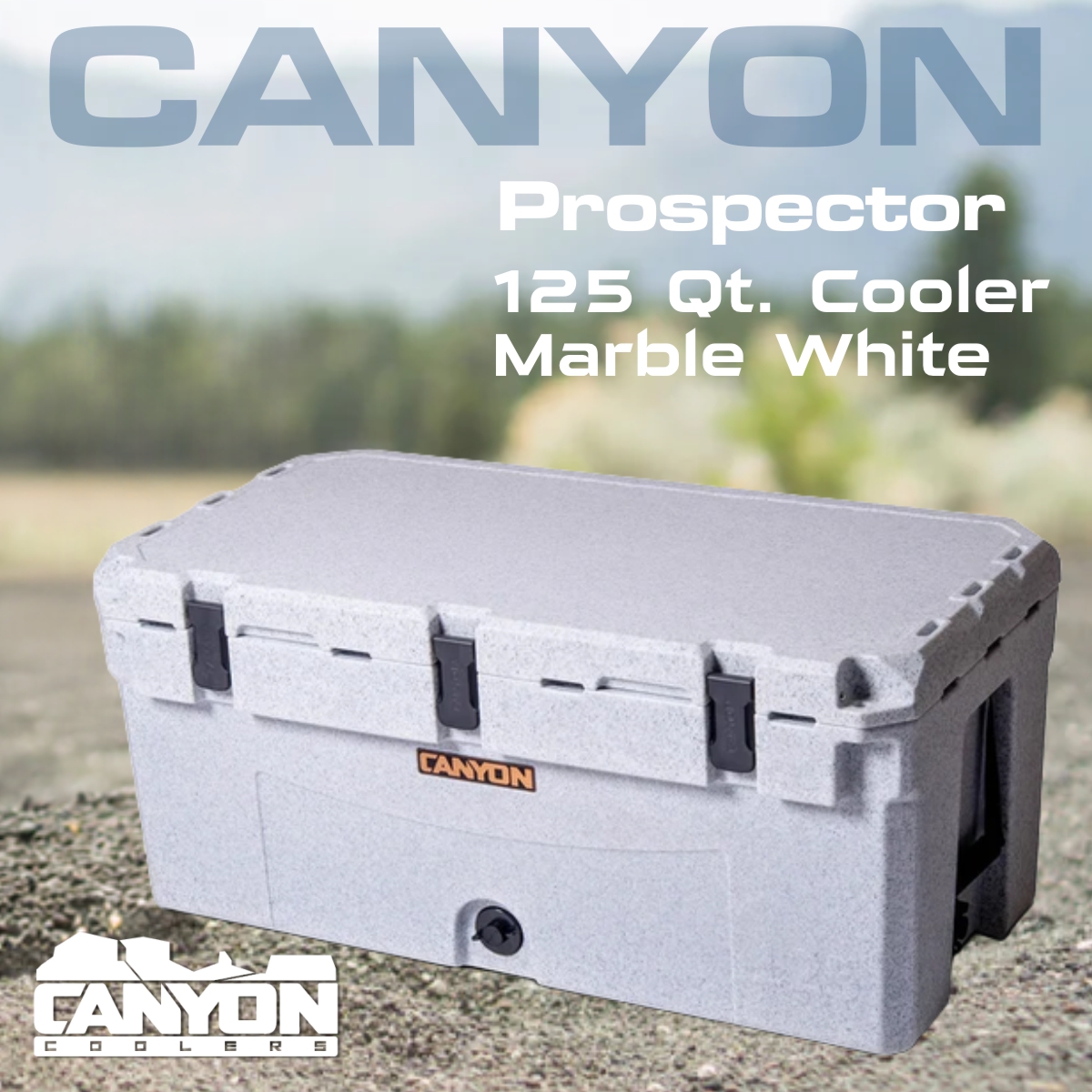 Canyon Cooler Prospector 125 Quart Cooler Marble White Raffle