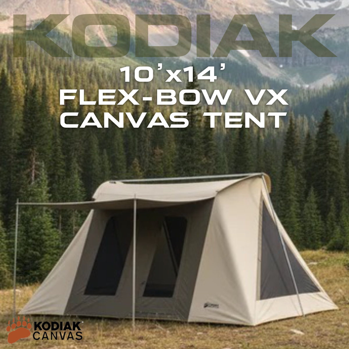 Kodiak 8 Person Flex-Bow VX 10x14 Canvas Tent Raffle