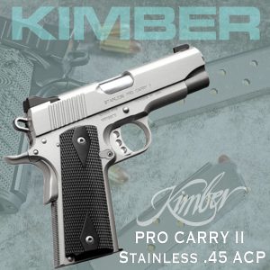 Kimber Pro Carry II Stainless 45 ACP Raffle