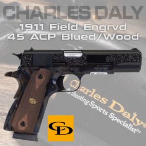 Charles Daly 1911 Field Engraved 45ACP Raffle