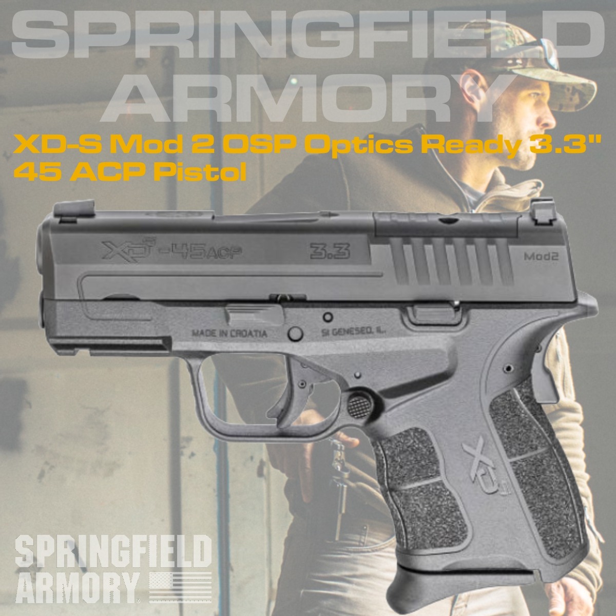 Springfield XD-S 45 ACP Pistol Raffle
